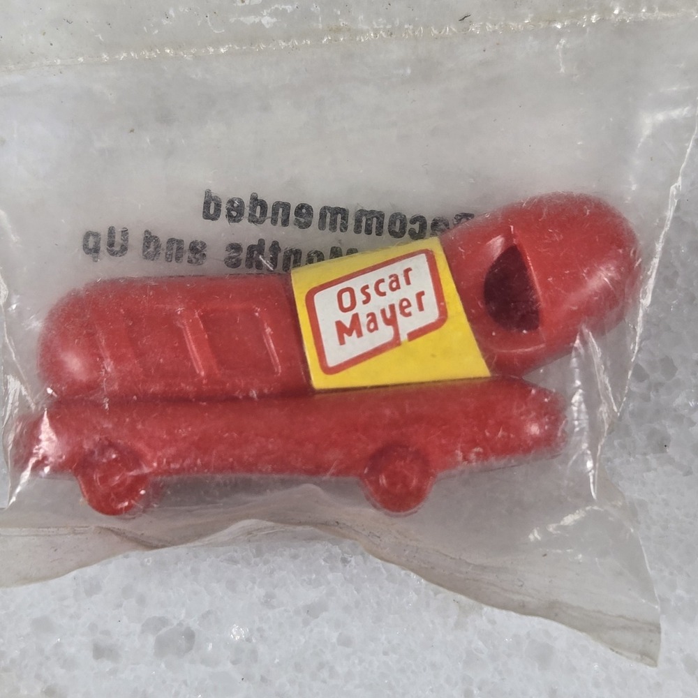 Vtg Oscar Mayer Wienermobile Whistle 1988 Promo Toy Hotdogger Sealed in Package - Picture 6 of 8